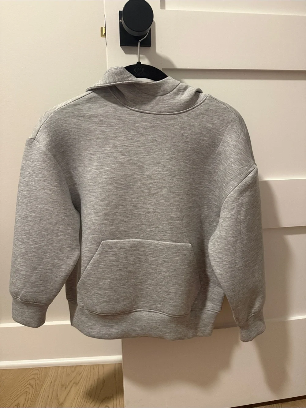 Old Navy Light Gray Kids' Pullover Hoodie with Kangaroo Pocket